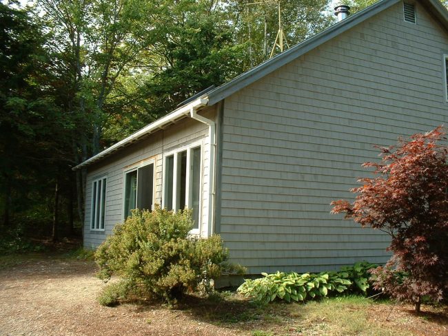 Cottage 1, facing pond