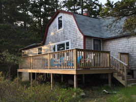 Lyford Cottage deck exterior ocean view